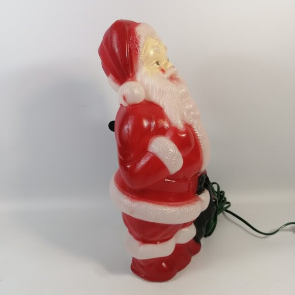 1968 Empire plastics Santa blow mold works 13" Christmas Holiday decor Like New! - Picture 4 of 9